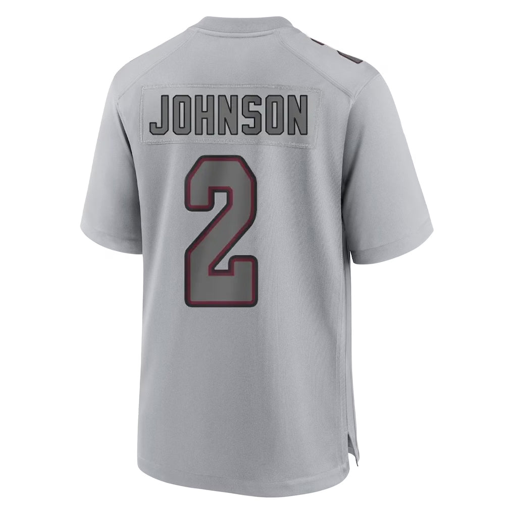 Choea A.Cardinals #2 Will Johnson Player Gray Fashion Home Game Stitched Jerseys