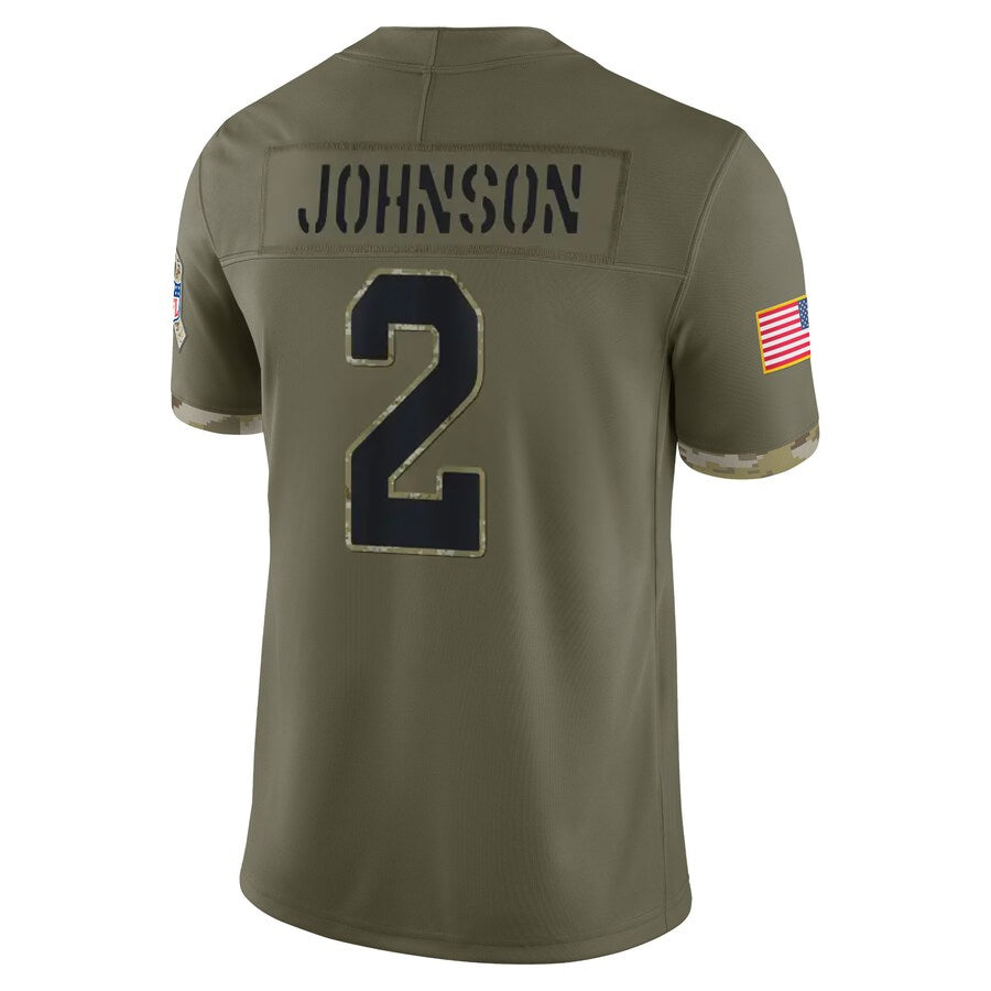Choea A.Cardinals #2 Will Johnson Player Olive Salute To Service Limited Game Stitched Jerseys