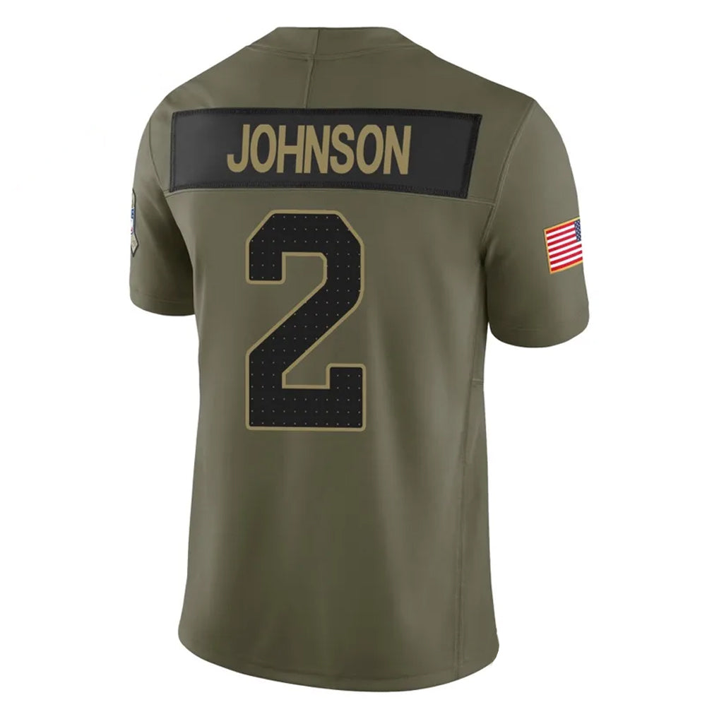 Choea A.Cardinals #2 Will Johnson Player Olive Salute To Service Limited Home Game Stitched Jerseys