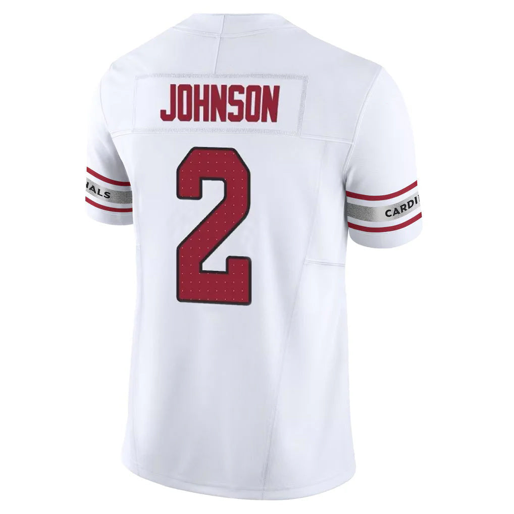 Choea A.Cardinals #2 Will Johnson Player White Vapor F.U.S.E. Limited Home Game Stitched Jerseys
