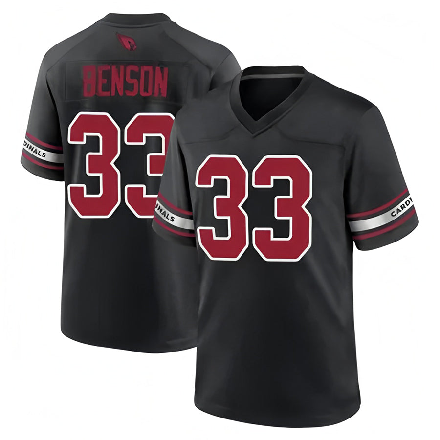Choea A.Cardinals #33 Trey Benson Player Black Home Game Stitched Jerseys