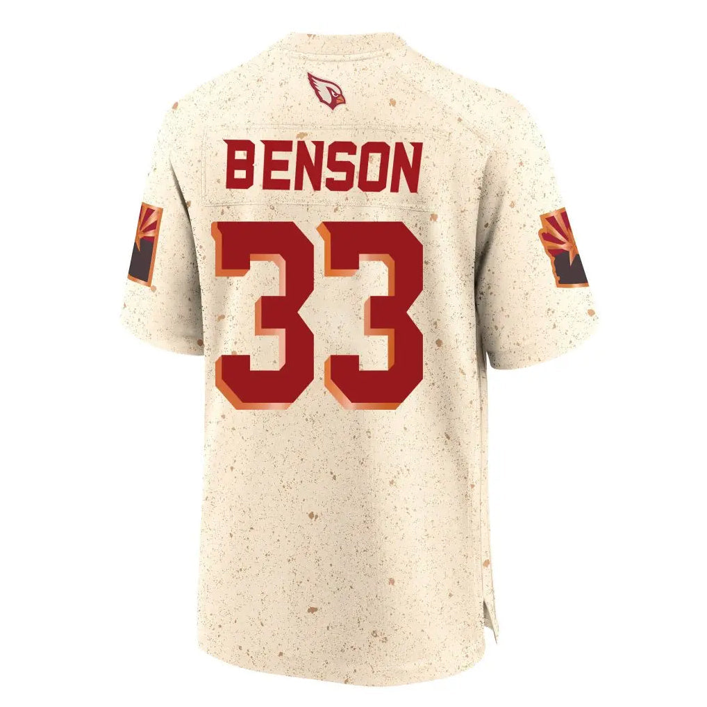 Choea A.Cardinals #33 Trey Benson Player Cream Rivalries Collection Game Stitched Jerseys