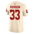 Choea A.Cardinals #33 Trey Benson Player Cream Rivalries Collection Vapor Limited Home Game Stitched Jerseys