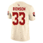 Choea A.Cardinals #33 Trey Benson Player Cream Rivalries Collection Vapor Limited Home Game Stitched Jerseys