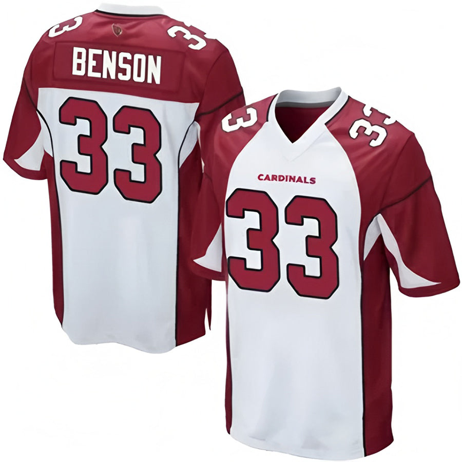 Choea A.Cardinals #33 Trey Benson Player White Home Game Stitched Jerseys