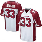 Choea A.Cardinals #33 Trey Benson Player White Home Game Stitched Jerseys