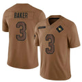 Choea A.Cardinals #3 Budda Baker Player Brown Legend Salute To Service Stitched  Jerseys