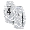 Choea A.Cardinals #4 Jeremiyah Love Player Arctic Camo Salute to Service Hoodies Football Jerseys