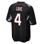Choea A.Cardinals #4 Jeremiyah Love Player Black Alternate Game Stitched Jerseys