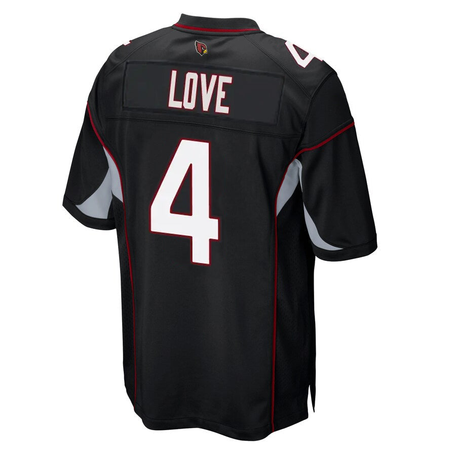 Choea A.Cardinals #4 Jeremiyah Love Player Black Alternate Game Stitched Jerseys