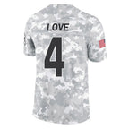 Choea A.Cardinals #4 Jeremiyah Love Player Camo Salute to Service Limited Home Stitched Jerseys