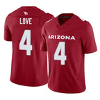 Choea A.Cardinals #4 Jeremiyah Love Player Cardinal Vapor F.U.S.E. Limited Home Game Stitched Jerseys
