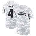 Choea A.Cardinals #4 Jeremiyah Love Player Salute to Service Hoodies & T-Shirts Football Jerseys