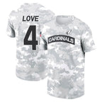 Choea A.Cardinals #4 Jeremiyah Love Player Salute to Service Hoodies & T-Shirts Football Jerseys
