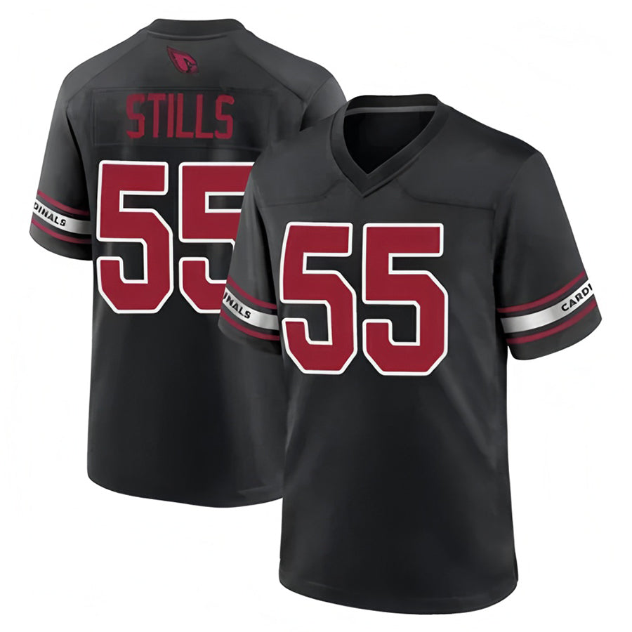 Choea A.Cardinals #55 Dante Stills Player Black Home Game Stitched Jerseys