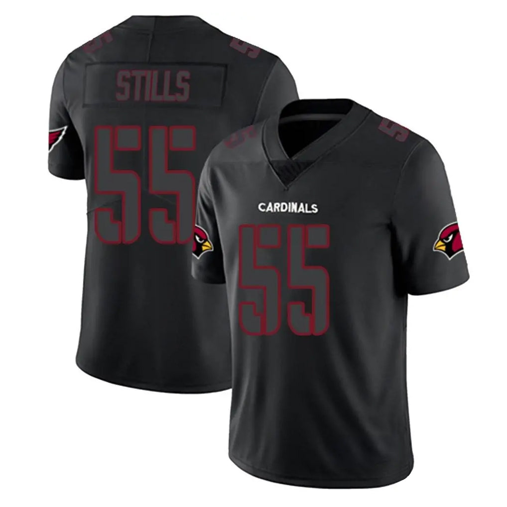 Choea A.Cardinals #55 Dante Stills Player Black Impact Limited Home Game Stitched Jerseys