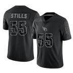 Choea A.Cardinals #55 Dante Stills Player Black RFLCTV Limited Home Game Stitched Jerseys