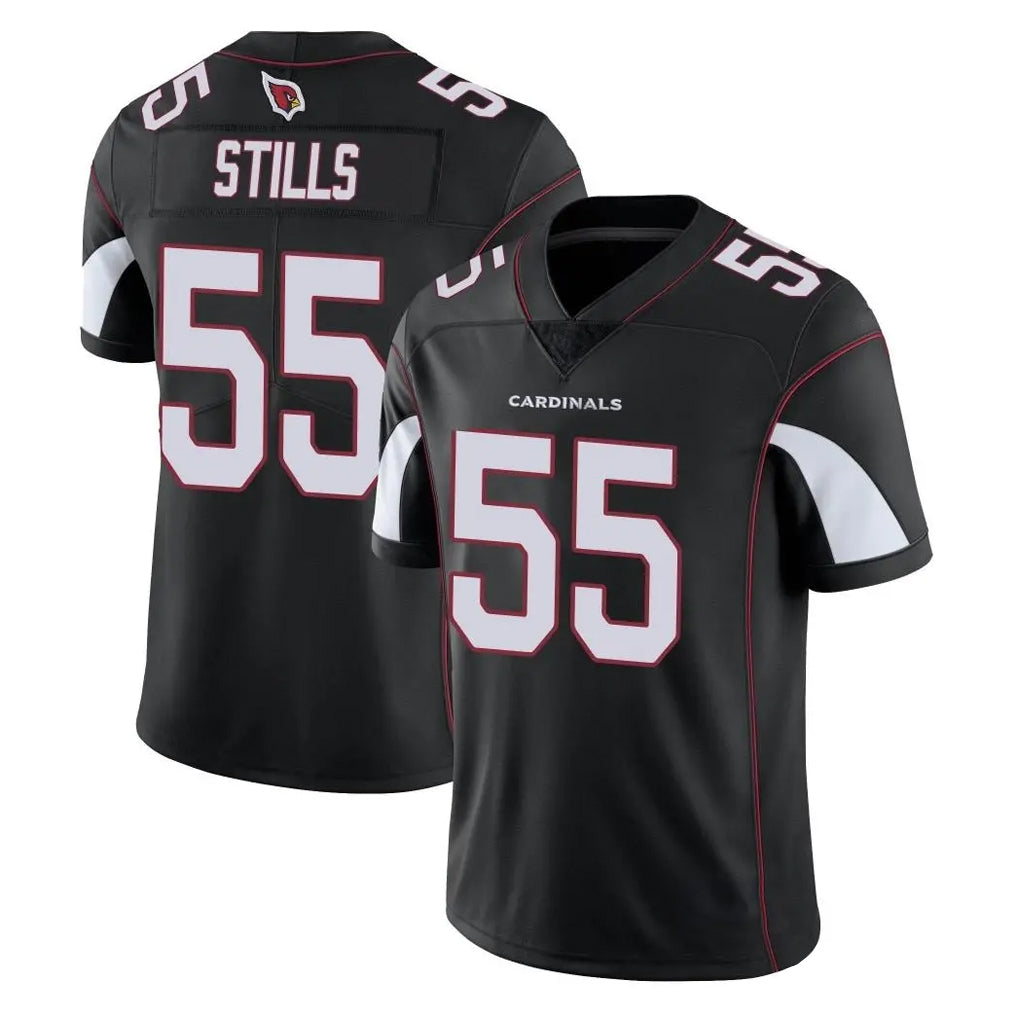 Choea A.Cardinals #55 Dante Stills Player Black Vapor Limited Home Game Stitched Jerseys