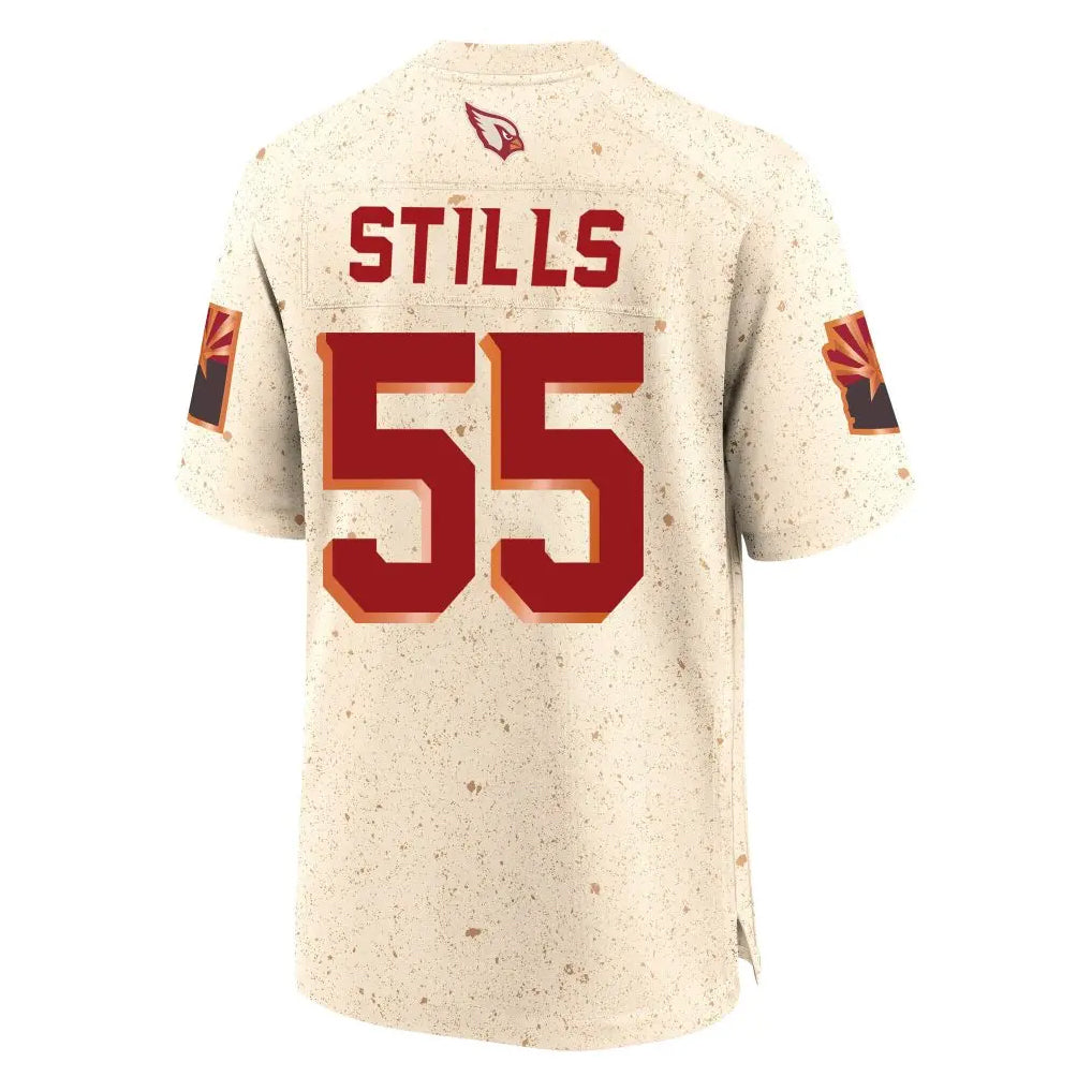Choea A.Cardinals #55 Dante Stills Player Cream Rivalries Collection Game Stitched Jerseys