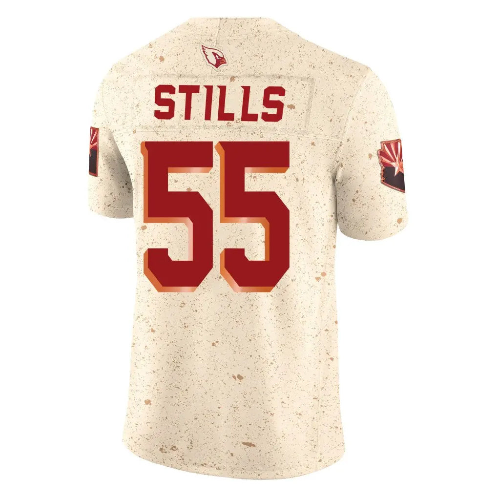 Choea A.Cardinals #55 Dante Stills Player Cream Rivalries Collection Vapor Limited Home Game Stitched Jerseys