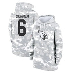 Choea A.Cardinals #6 James Conner Player Camo Salute to Service Hoodies Stitched Jerseys