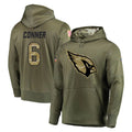 Choea A.Cardinals #6 James Conner Player Olive Salute to Service Limited Hoodie Stitched Jerseys
