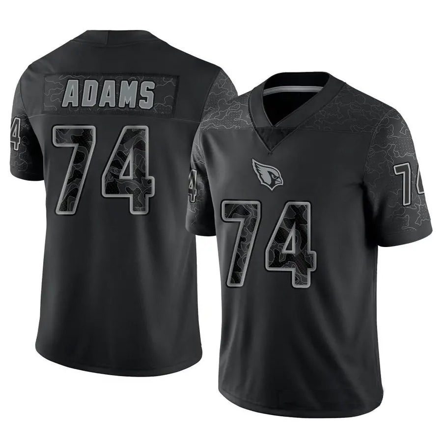 Choea A.Cardinals #74 Isaiah Adams Player Black RFLCTV Limited Stitched Jerseys