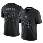Choea A.Cardinals #74 Isaiah Adams Player Black RFLCTV Limited Stitched Jerseys