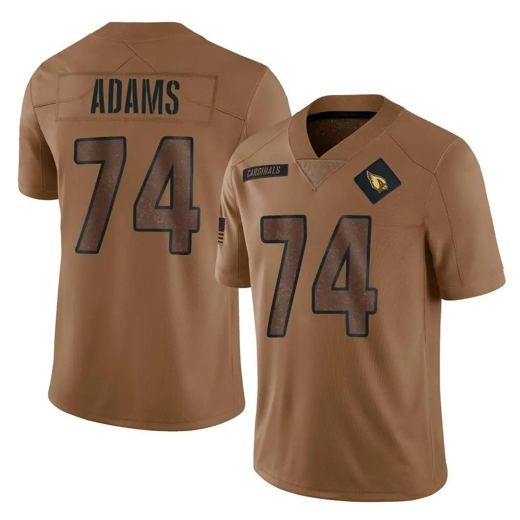 Choea A.Cardinals #74 Isaiah Adams Player Brown Limited Salute To Service Game Stitched Jerseys
