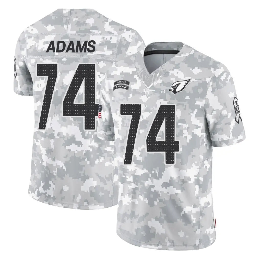 Choea A.Cardinals #74 Isaiah Adams Player Camo Salute to Service Limited Home Stitched Jerseys