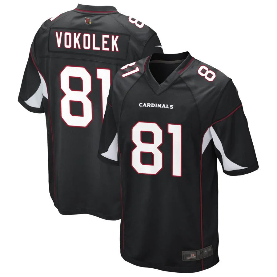 Choea A.Cardinals #81 Travis Vokolek Player Black Game Stitched Jerseys
