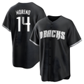 Choea A.Diamondbacks #14 Gabriel Moreno Player Black jersey White Replica Stitched Jerseys