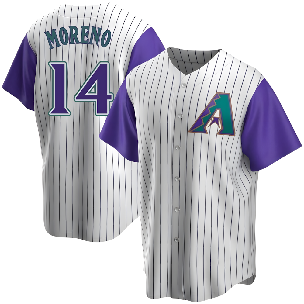 Choea A.Diamondbacks #14 Gabriel Moreno Player Purple Replica Alternate Cooperstown Collection Stitched Jerseys