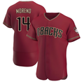 Choea A.Diamondbacks #14 Gabriel Moreno Player Red Authentic Crimson Alternate Stitched Jerseys