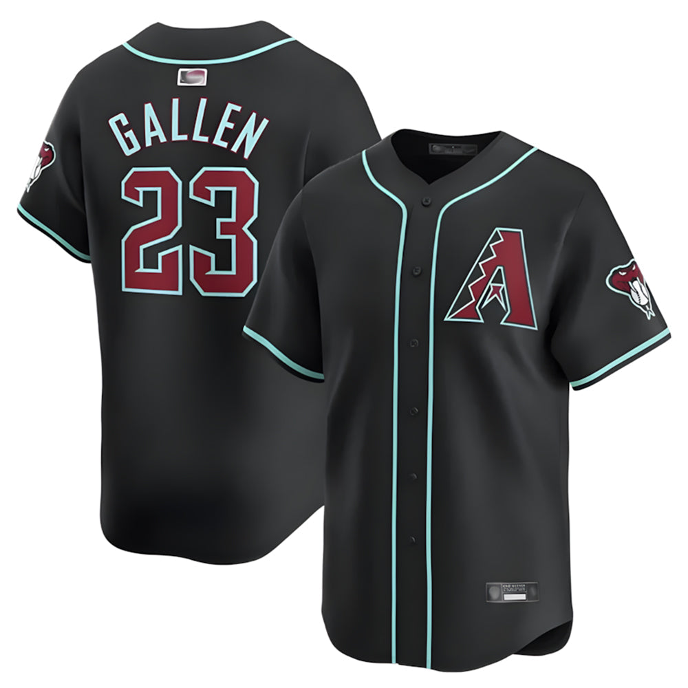 Choea A.Diamondbacks #23 Zac Gallen Player Black Replica Game Stitched Jerseys