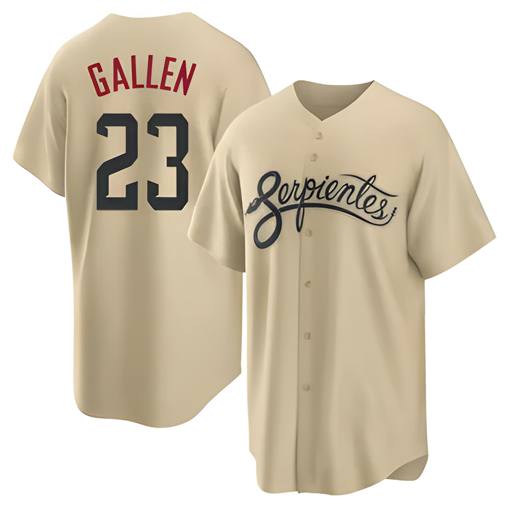 Choea A.Diamondbacks #23 Zac Gallen Player Light Brown City Connect Cool Replica Stitched Jerseys