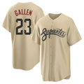 Choea A.Diamondbacks #23 Zac Gallen Player Light Brown City Connect Cool Replica Stitched Jerseys