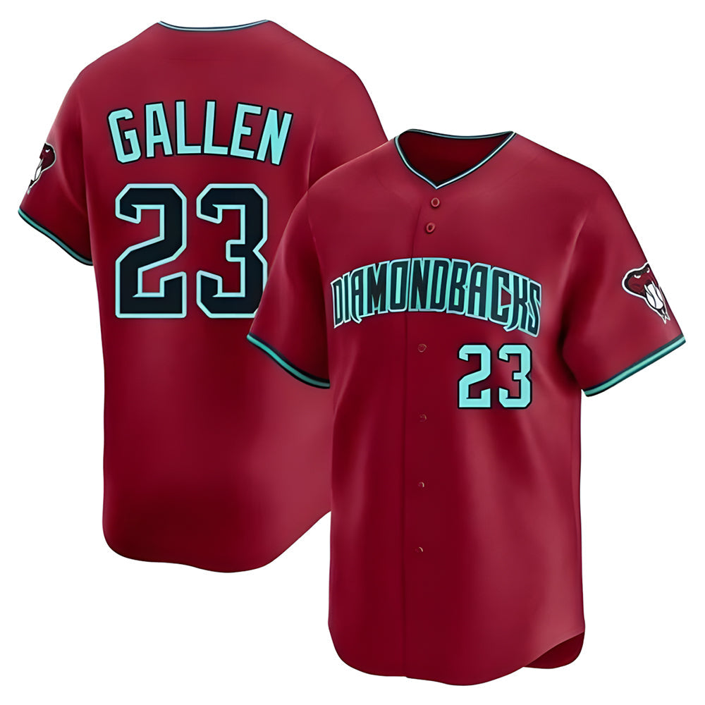 Choea A.Diamondbacks #23 Zac Gallen Player Red Blue reserve Replica Game Stitched Jerseys