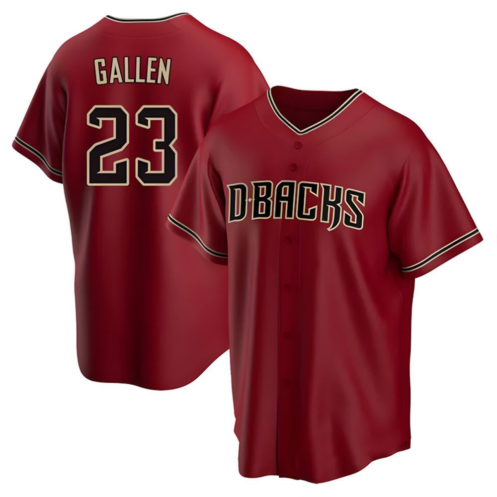 Choea A.Diamondbacks #23 Zac Gallen Player Red Replica Game Stitched Jerseys