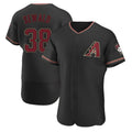 Choea A.Diamondbacks #38 Paul Sewald Player  Black Alternate Authentic Stitched Jersey