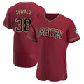 Choea A.Diamondbacks #38 Paul Sewald Player Red Crimson Alternate Stitched Jersey