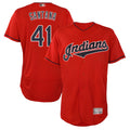 Choea A.Diamondbacks #41 Carlos Santana Player Red game time Stitched Jersey