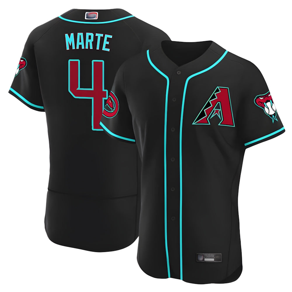 Choea A.Diamondbacks #4 Ketel Marte Player Black Limited Stitched Jerseys