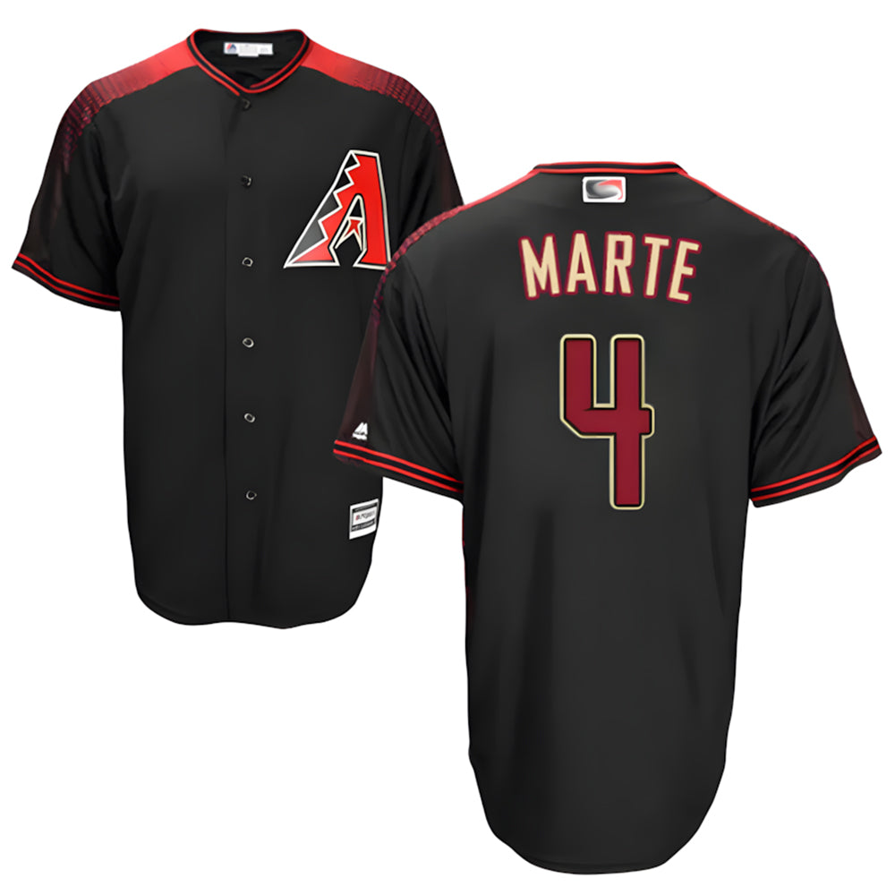 Choea A.Diamondbacks #4 Ketel Marte Player Black Big & Tall Replica Limited Stitched Jerseys