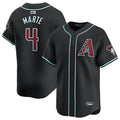 Choea A.Diamondbacks #4 Ketel Marte Player Black Replica Game Stitched Jerseys