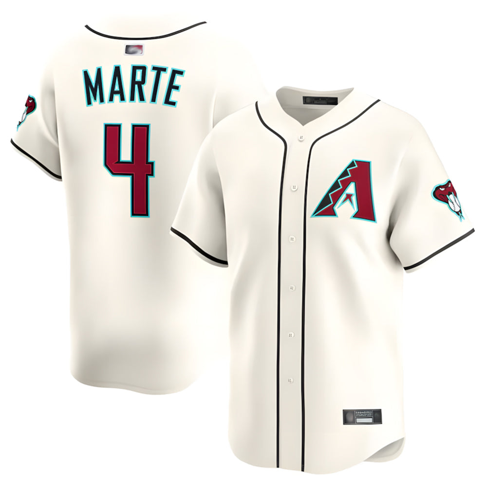 Choea A.Diamondbacks #4 Ketel Marte Player Cream Limited Stitched Jerseys
