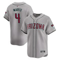 Choea A.Diamondbacks #4 Ketel Marte Player Gray Replica Game Stitched Jerseys