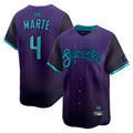Choea A.Diamondbacks #4 Ketel Marte Player Purple City Connect Limited Stitched Jerseys