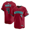 Choea A.Diamondbacks #4 Ketel Marte Player Red Home Limited Stitched Jerseys