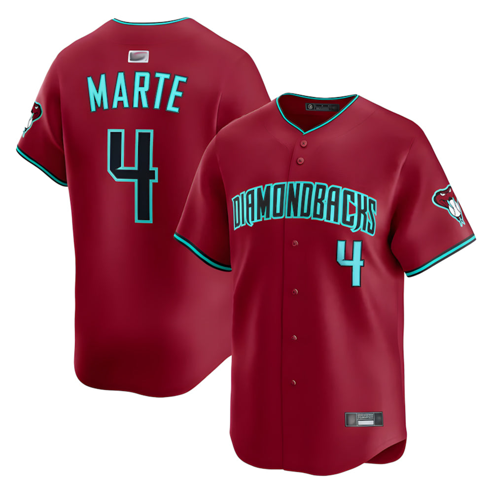 Choea A.Diamondbacks #4 Ketel Marte Player Red Home Limited Stitched Jerseys